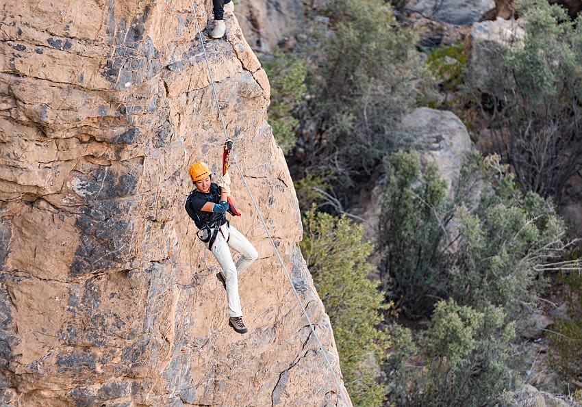 Anantara Jebel Akhdar Klettern