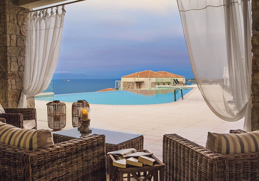 Pool Peloponnes Luxus Griechenland Boutique Hotel