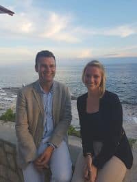 Kim Pranke (EWTC) und Karl Schneider (Losinj Hotels & Villas) im Gespräch