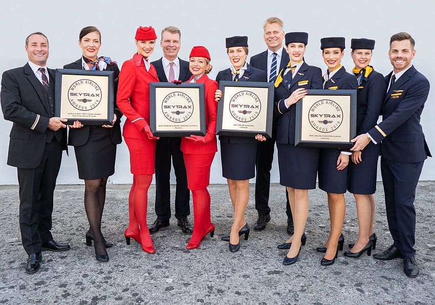 Lufthansa Auszeichnung Crew Lufthansa Beste Airline Europas