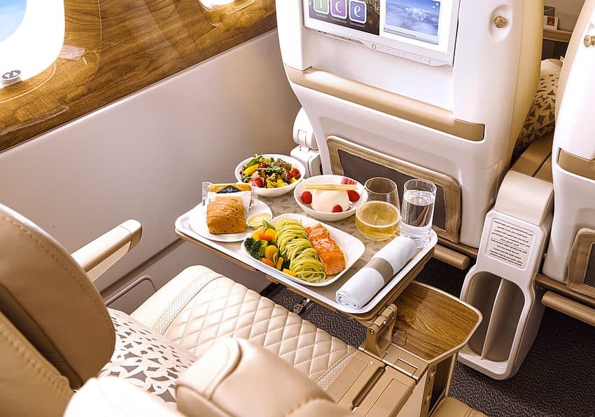 Menu Premium Economy Class