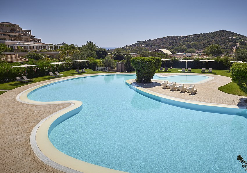 chia laguna hotel village swimming pool