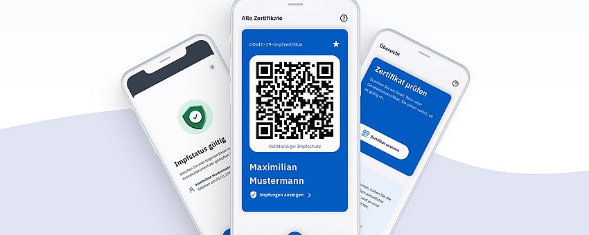 Covpass App Handyansichten