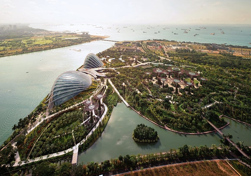 Gardens By The Bay Aerial View
