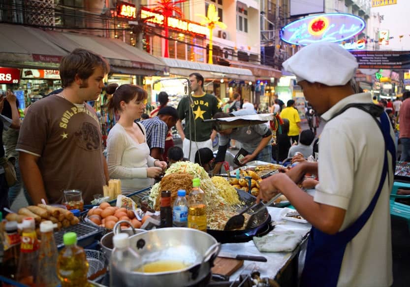 Khao San Road am Abend