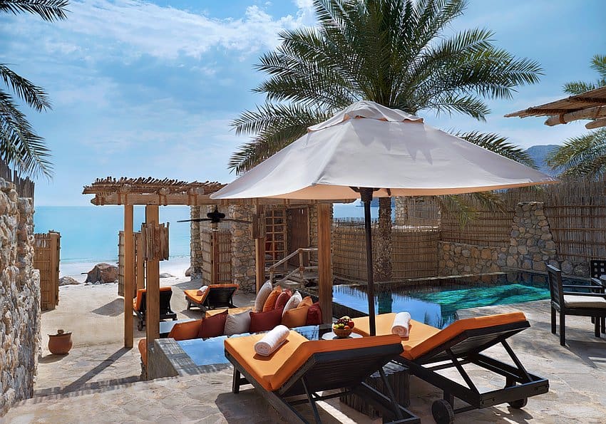 six senses zighy bay pool villa beachfront