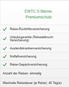 Reise-Ruecktrittsversicherung Hanse Merkur Premium
