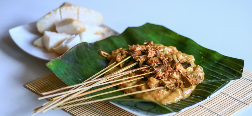 Die indonesischen Satay-Spieße