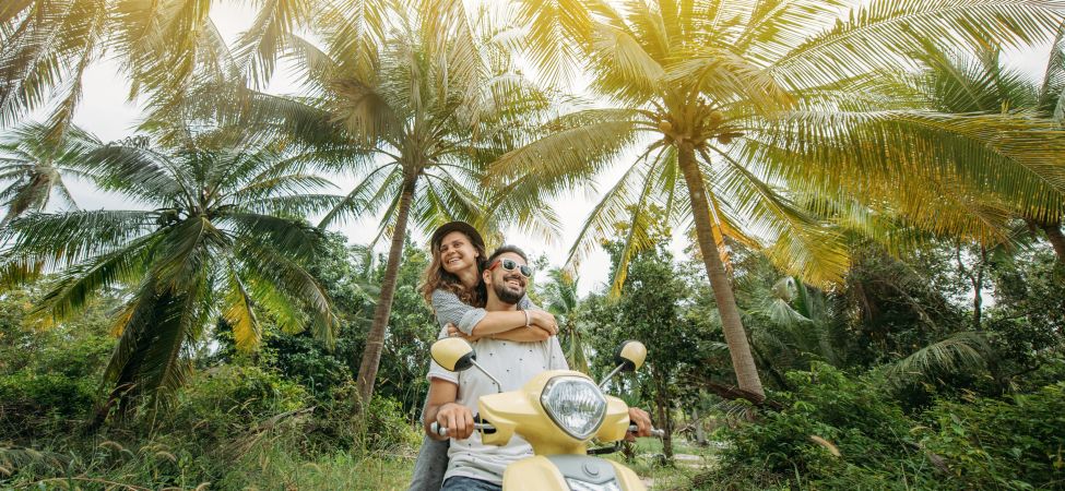 Geübte Fahrer können Bali problemlos auf dem Motorroller erkunden