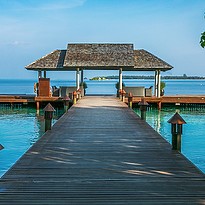 Arrival Jetty - Lily Beach Resort & Spa