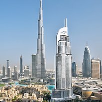 The Address Downtown mit dem Burj Khalifa