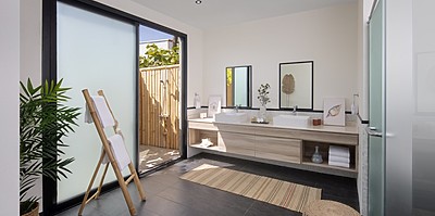 Junior Beach Access Suite Badezimmer Beispiel
