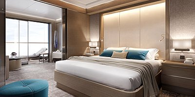 The Signature Suite Schlafzimmer - The Ritz-Carlton Yacht Collection