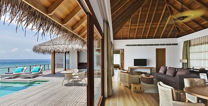 2 BR Ocean Pavilion mit Pool - Dusit Thani Maldives