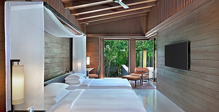 2 Bedroom Park Pool Villa zweites Schlafzimmer - Park Hyatt Maldives Hadahaa
