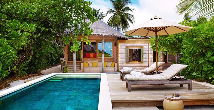 Beach Family Villa mit Pool - Six Senses Laamu