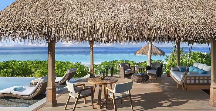 Beach Villa mit Pool Pavilion - Waldorf Astoria Maldives Ithaafushi