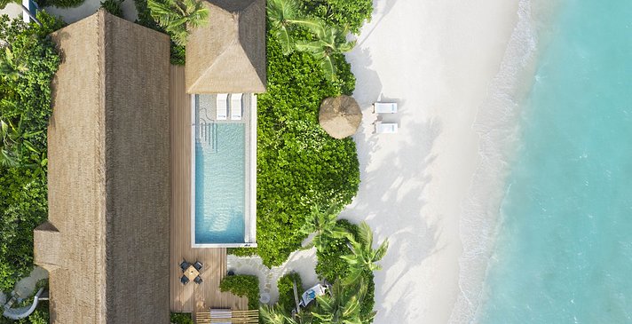 Beach Villa mit Pool - Waldorf Astoria Maldives Ithaafushi