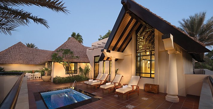 Terrasse der Two Bedroom Villa - Beit Al Bahar Villas