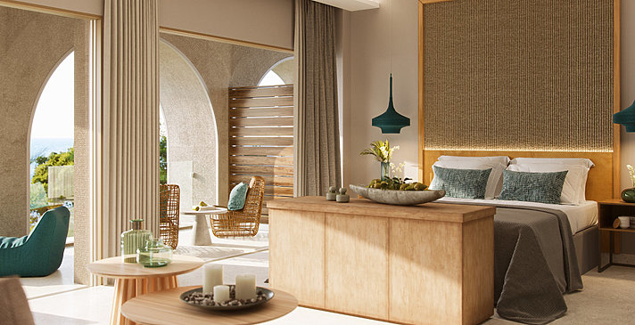 Bungalow Junior Suite Panorama Sea View - MarBella Corfu