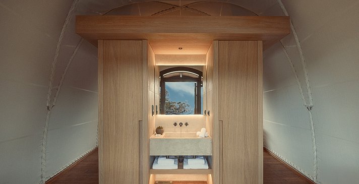 Couples Cabana Badezimmer - 91 Athens Riviera