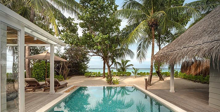 Deluxe Beach Villa Suite mit Pool - Six Senses Kanuhura