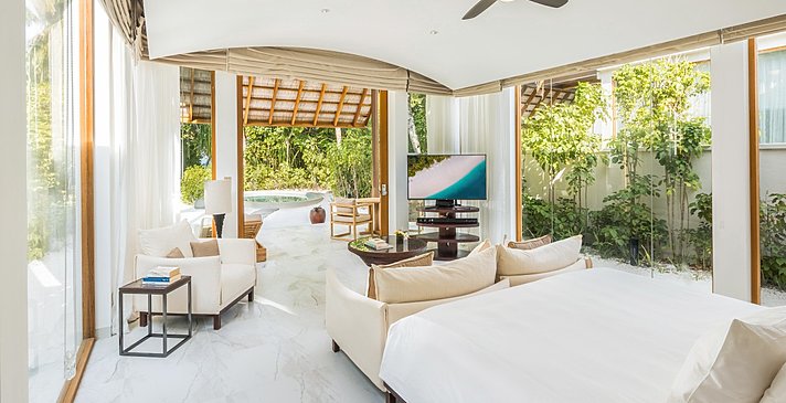 Deluxe Beach Villa mit Pool - Conrad Maldives Rangali Island