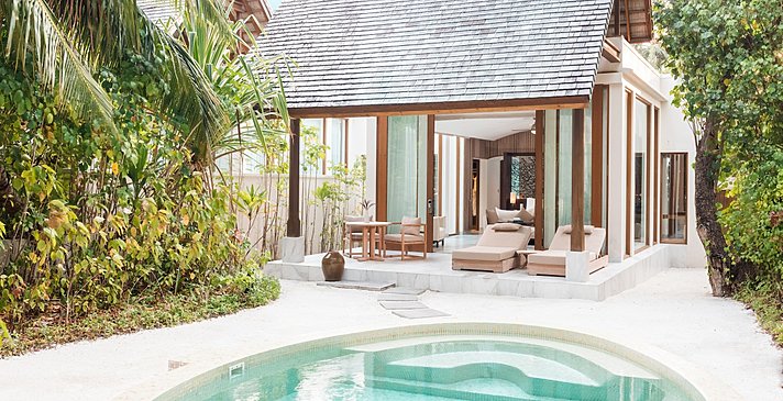 Deluxe Beach Villa mit Pool - Conrad Maldives Rangali Island