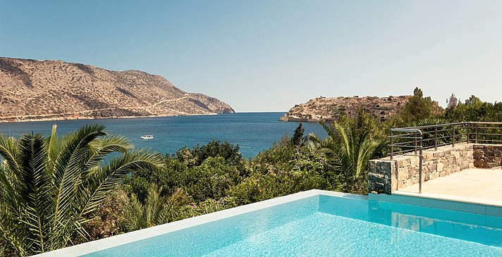 Island Suite Sea View Private Heated Pool - Phaea Blue
