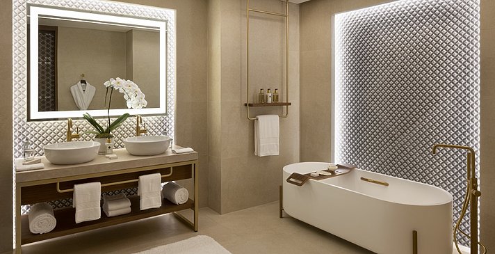 Junior (Ocean) Suite Badezimmer - Jumeirah Gulf of Bahrain Resort & Spa