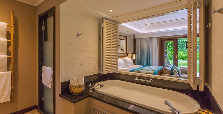 Junior Suite Badezimmer - Constance Lemuria Seychelles