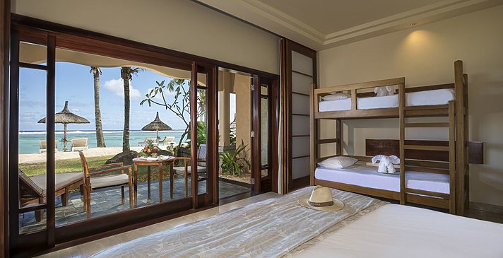 Junior Suite Beachfront - Beispiel Familienbelegung - Shanti Maurice Resort & Spa