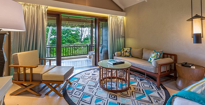 Junior Suite Schlafzimmer - Constance Lemuria Seychelles