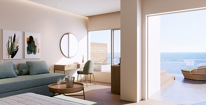 Junior Suite Grand Terrace with Whirlpool Sea View - MarBella, Mar-Bella Collection