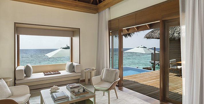 Ocean Bungalow mit Pool - Huvafen Fushi