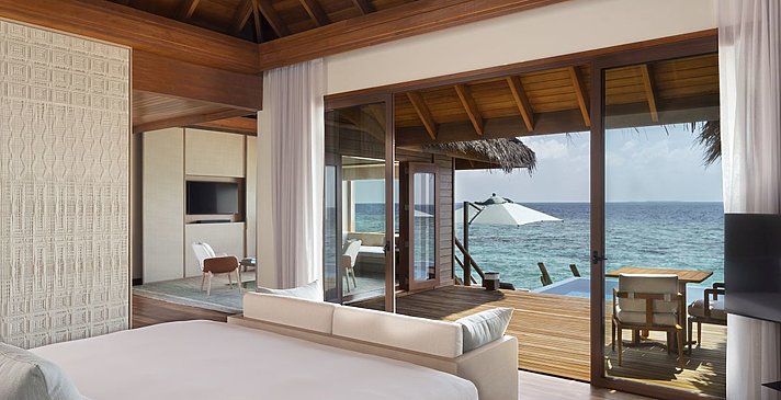 Ocean Bungalow mit Pool - Huvafen Fushi