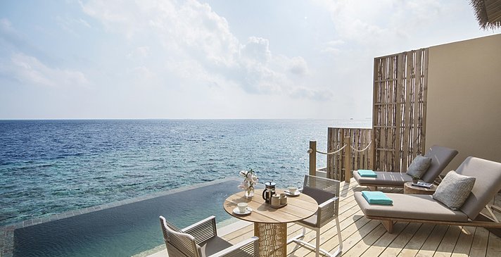 One Bedroom (Sunset) Lagoon Pool Villa Pooldeck - InterContinental Maldives Maamunagau Resort