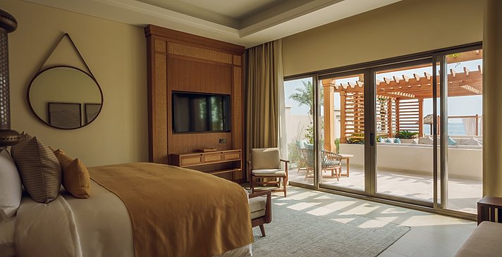 One Bedroom Pool Villa Schlafzimmer - Naäma Beach Villas & Spa