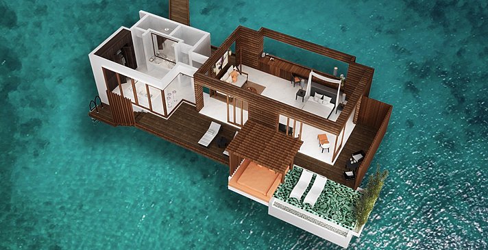 Park Sunset Ocean Pool Villa (Modellbild) Park Hyatt Maldives Hadahaa