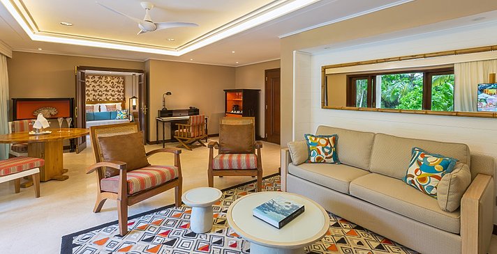 Senior Suite Wohnzimmer - Constance Lemuria Seychelles