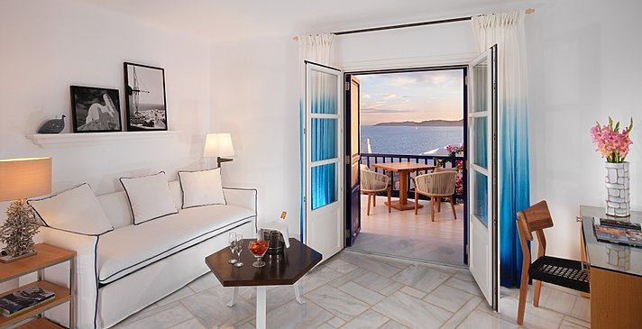 Suite sep. Wohnzimmer - Mykonos Grand Hotel & Resort