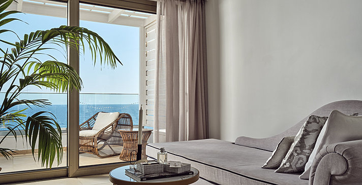 Superior Suite Waterfront Sea View - The Royal Blue Resort & Spa Crete