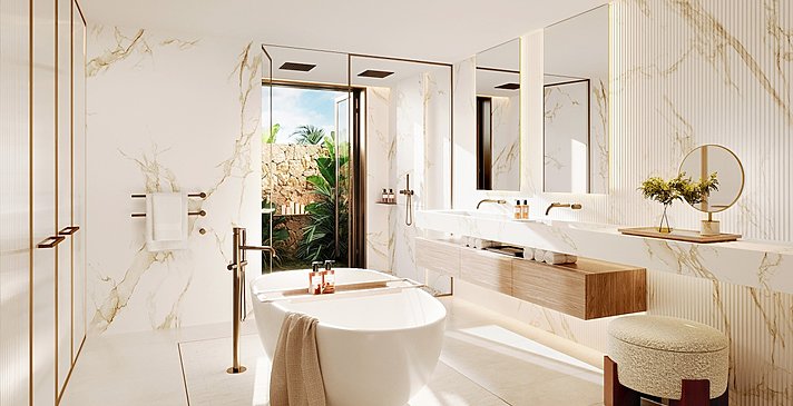 Three Bedroom Grand Residence Private Pool Garden View - Sani Asterias
