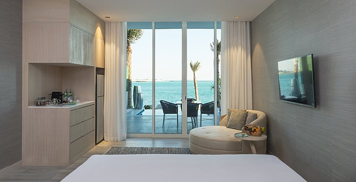 Two Bedroom Beach House Schlafzimmer - Zaya Nurai Island