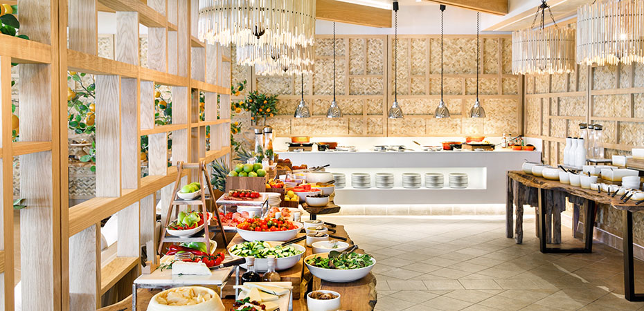 Frühstücksbuffet im All Inclusive-Hotel Ikos Dassia Griechenland