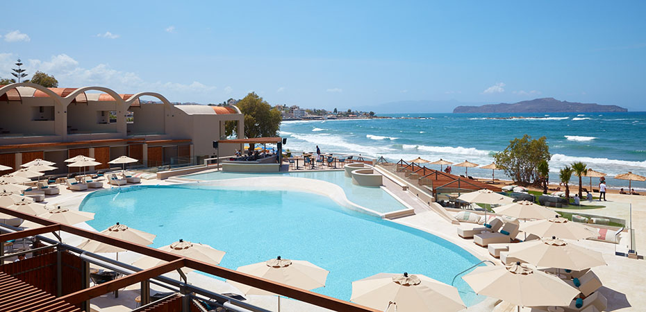Kreta Reisetipps - Urlaub, Hotel, Luxusurlaub - Domes Noruz Chania Pool