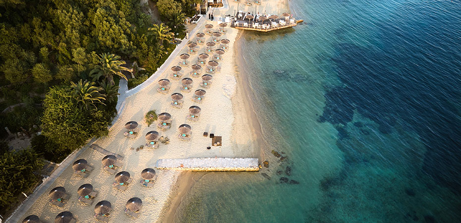 Chalkidiki Reisetipps - Urlaub, Hotel, Luxusurlaub - Eagles Resort Strand